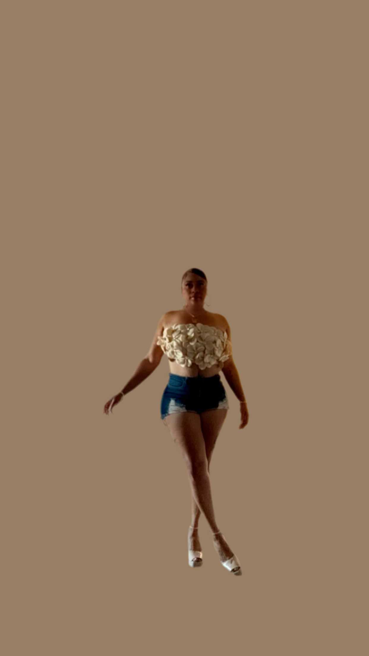 Flower Petal Tube Top