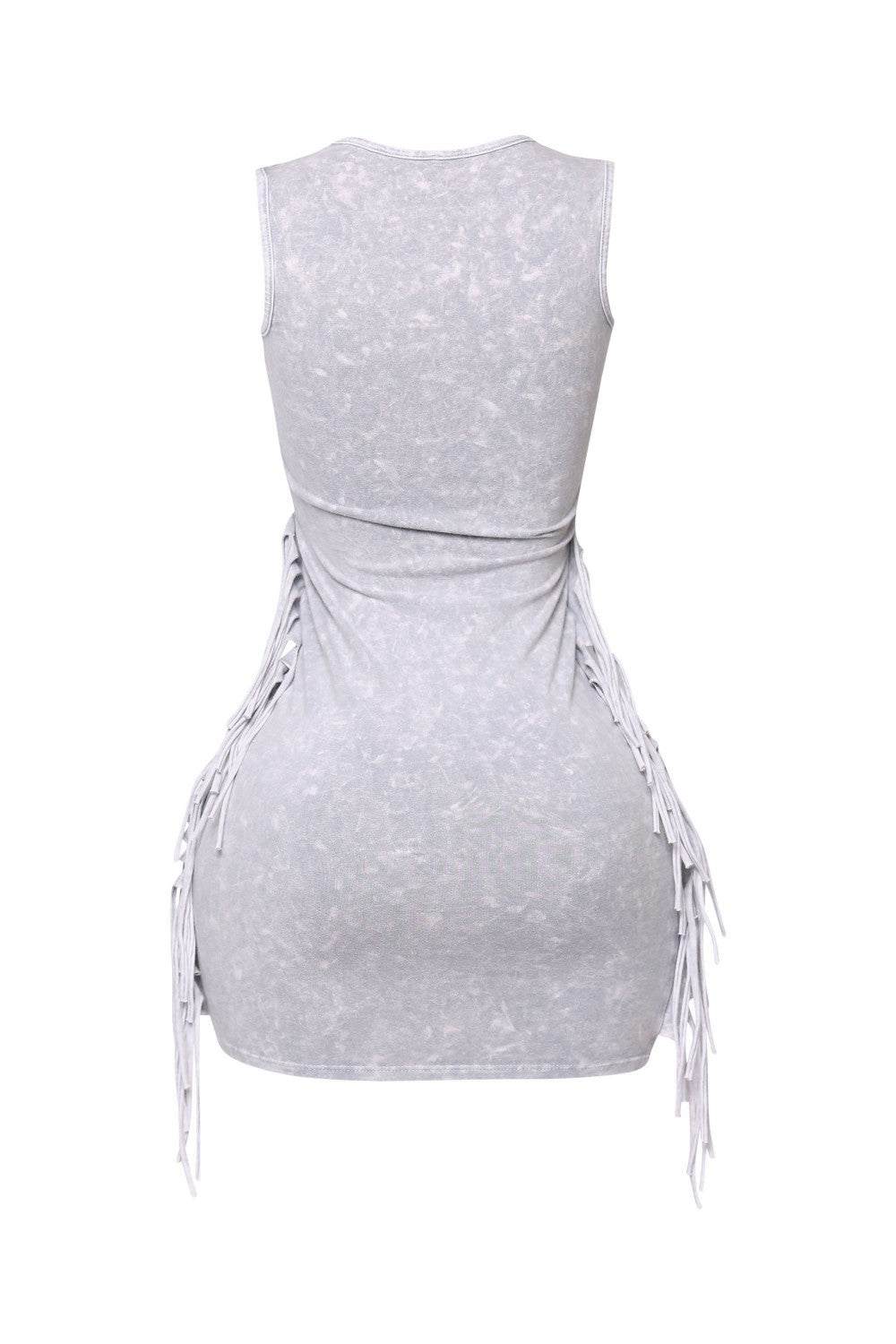 “Fringe Factor” Mineral Wash Dress