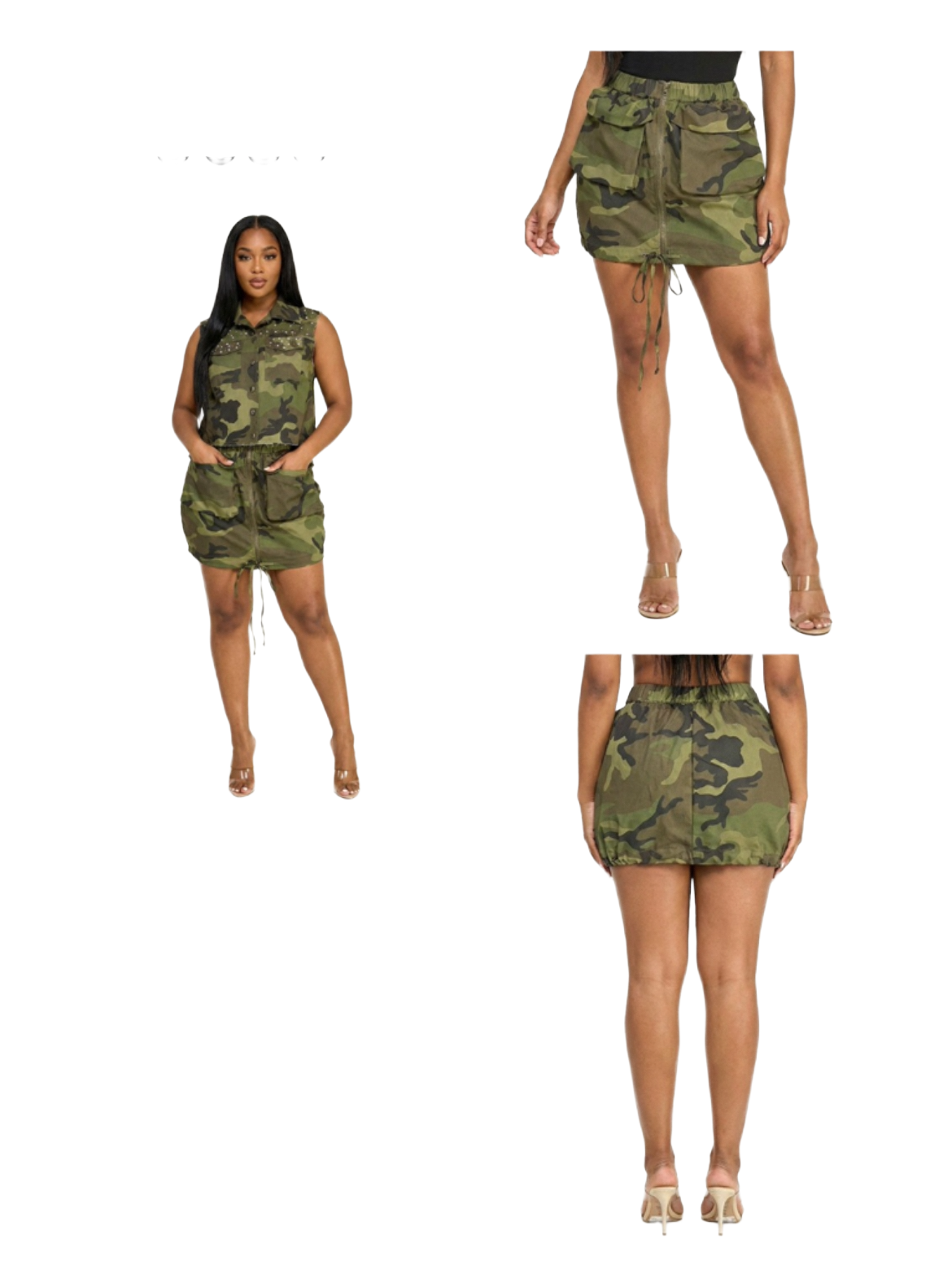 “Mission Chic” Cargo Mini Skirt