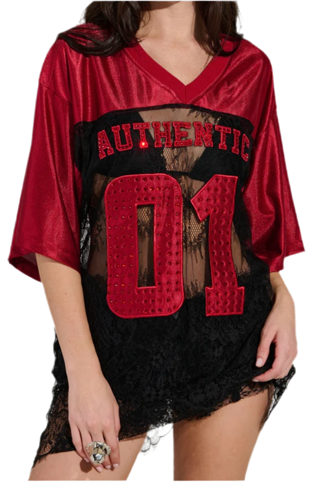 “Authentic One” Lace Jersey