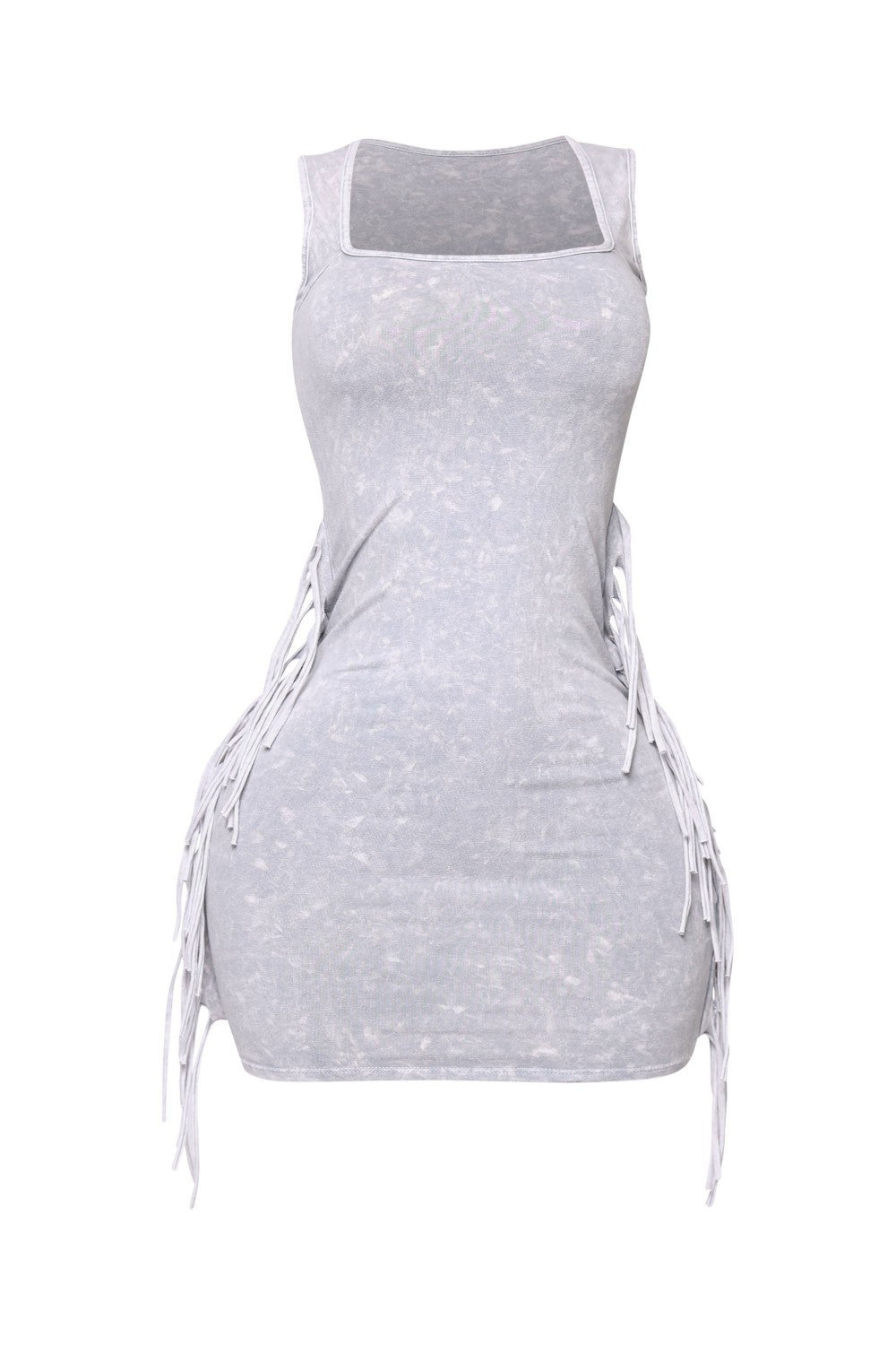 “Fringe Factor” Mineral Wash Dress