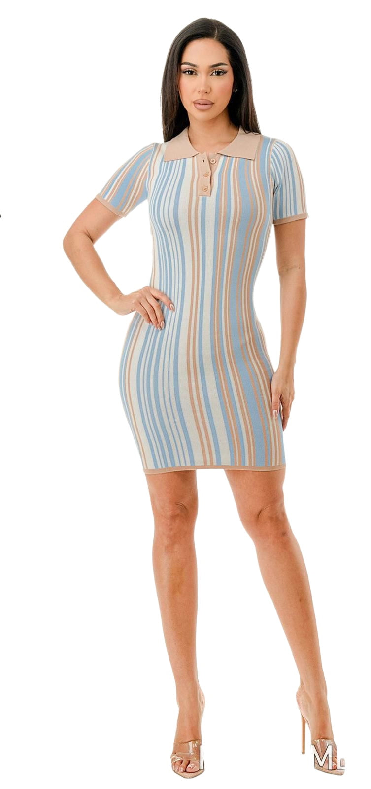 “Soft Life” Stripe Mini Dress