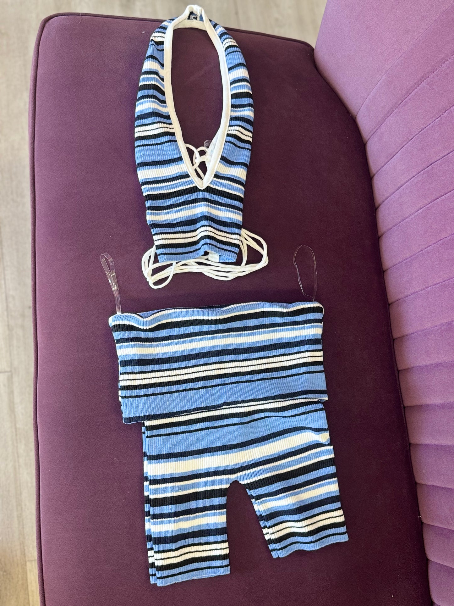 “Coastal Crush” Knit Short Set