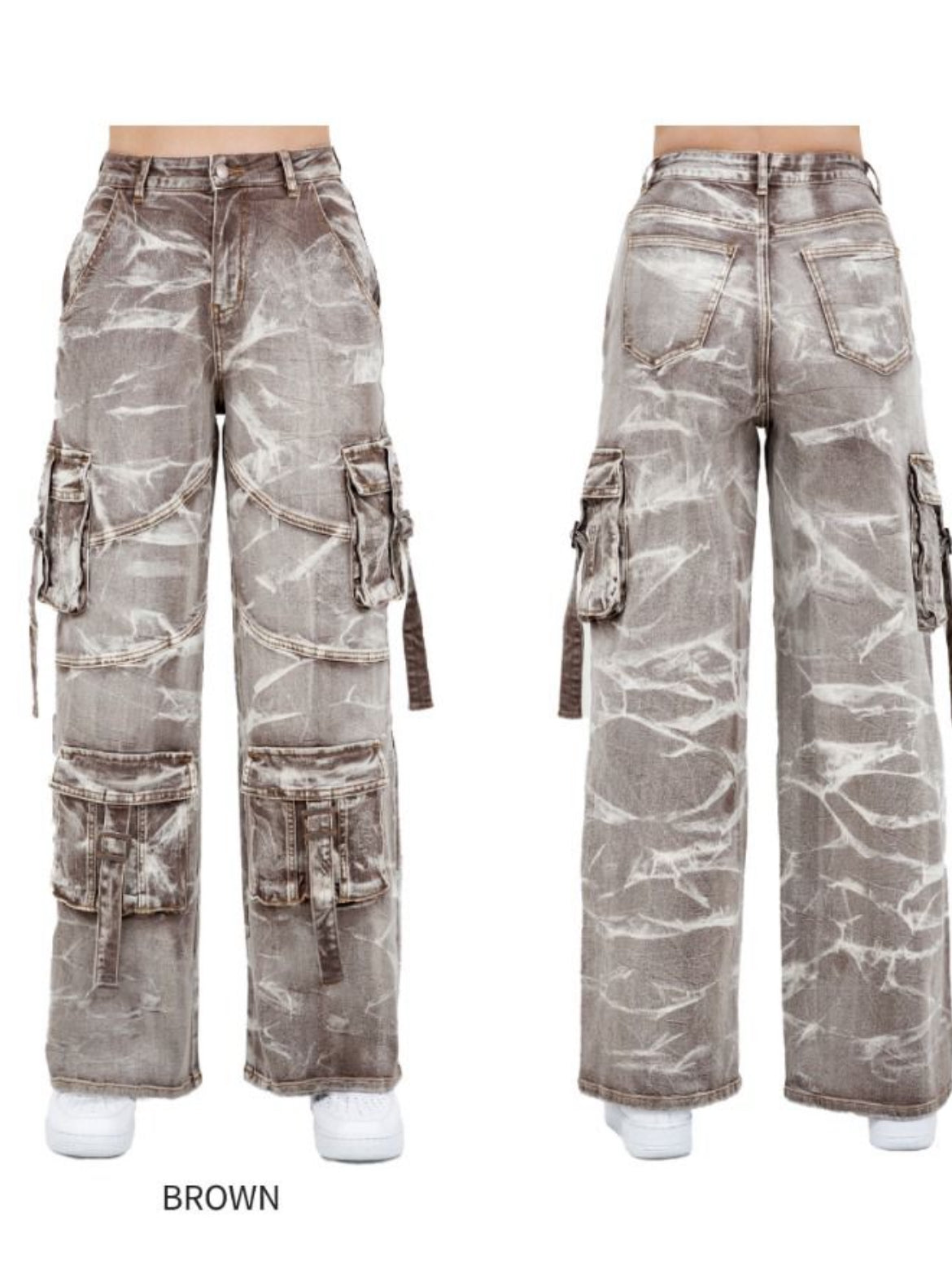 “Dust Wash” Cargo Jeans