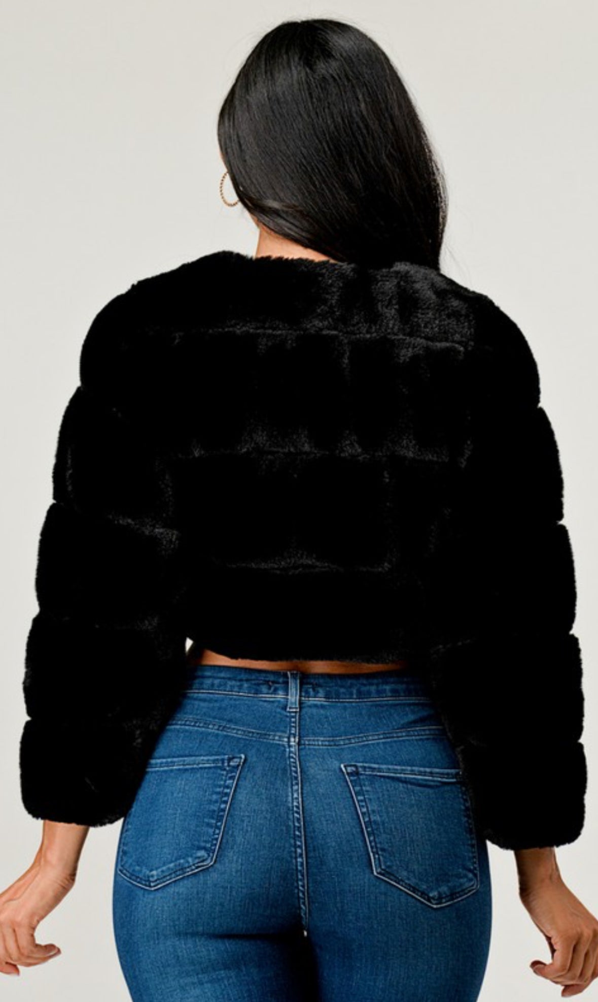 “Luxe” Fur Cropped Jacket