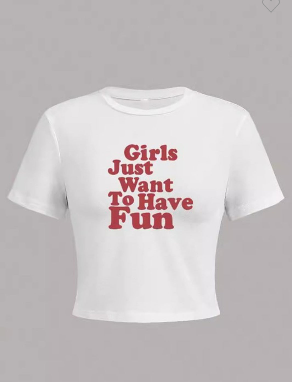 Fun & Fearless Crop Tee