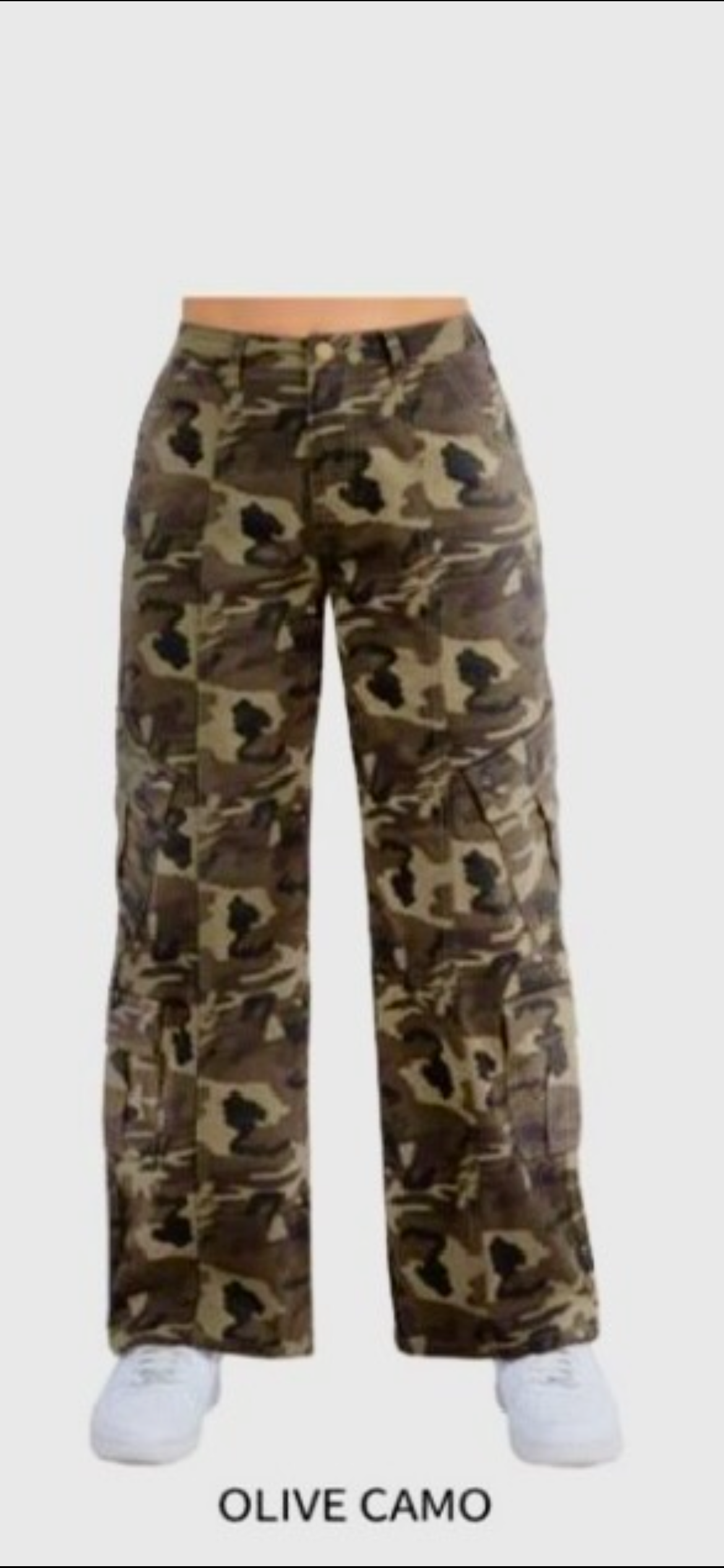 “Battlefield Baddie” Camo Cargo Pants