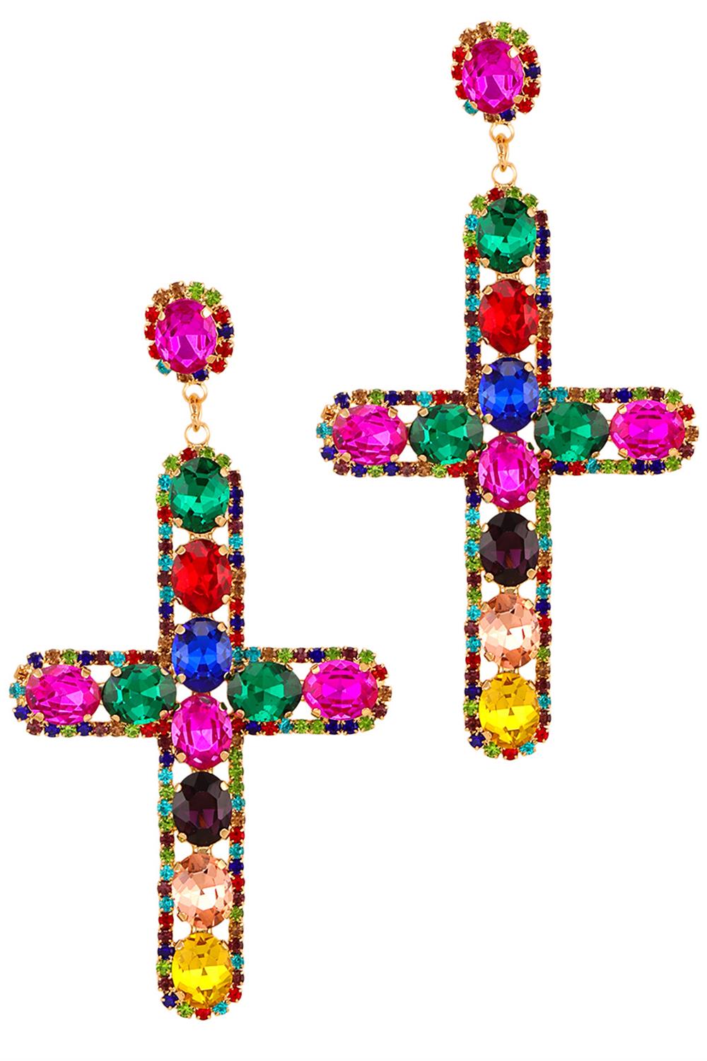 “Holy Glitz” Statement Earrings
