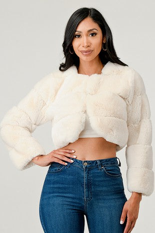 “Luxe” Fur Cropped Jacket