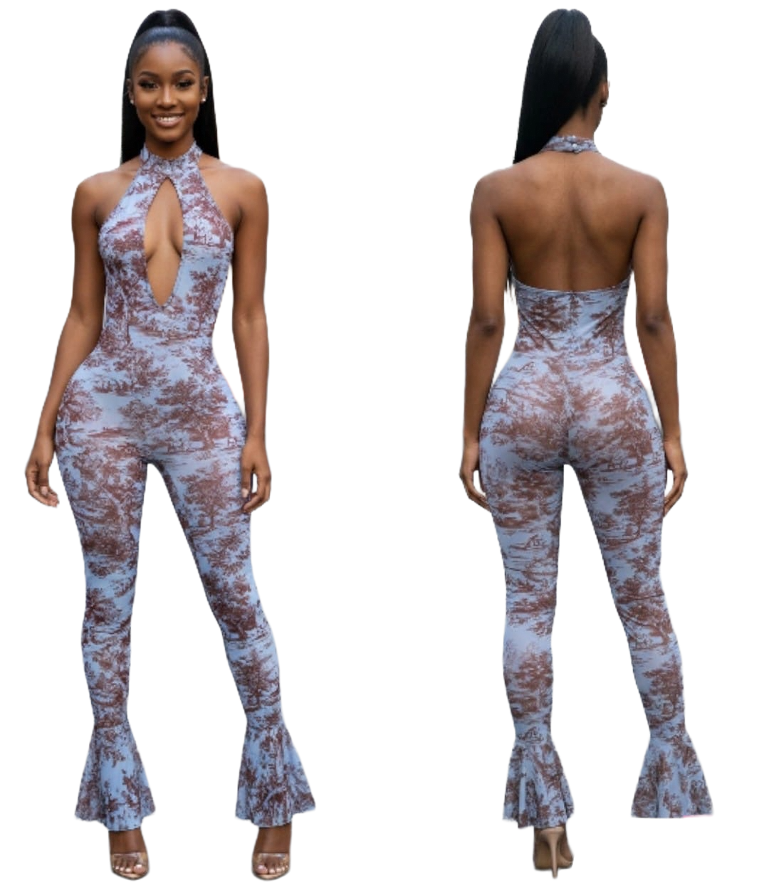 “Stormy Seduction” Flare Jumpsuit