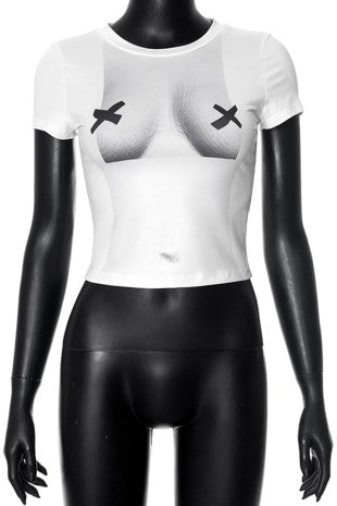 “X Marks the Spot” Graphic Crop Tee