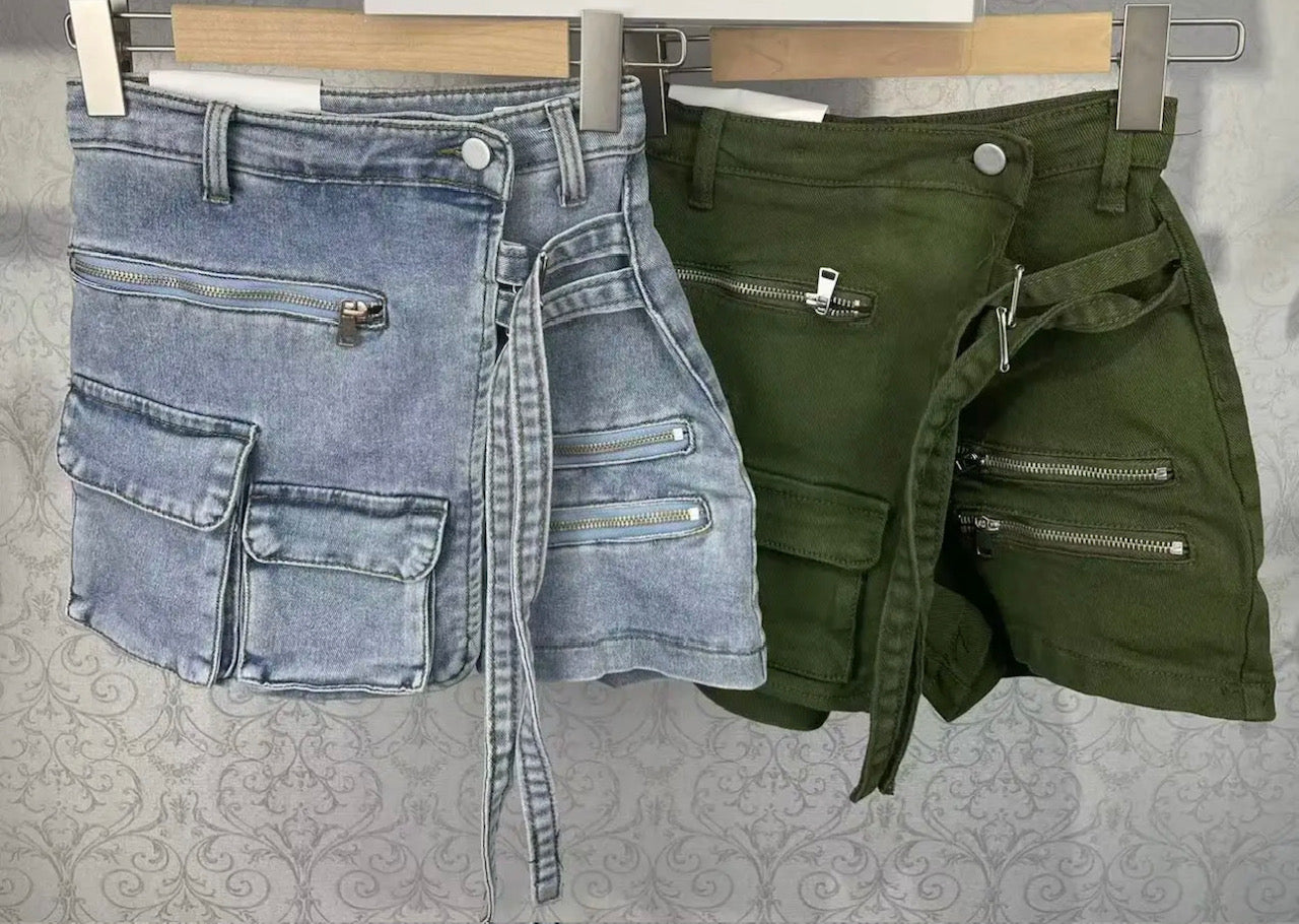 "Bad Baby" Denim Skort