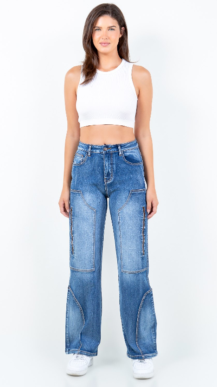 "Patchwork" Denim Jeans