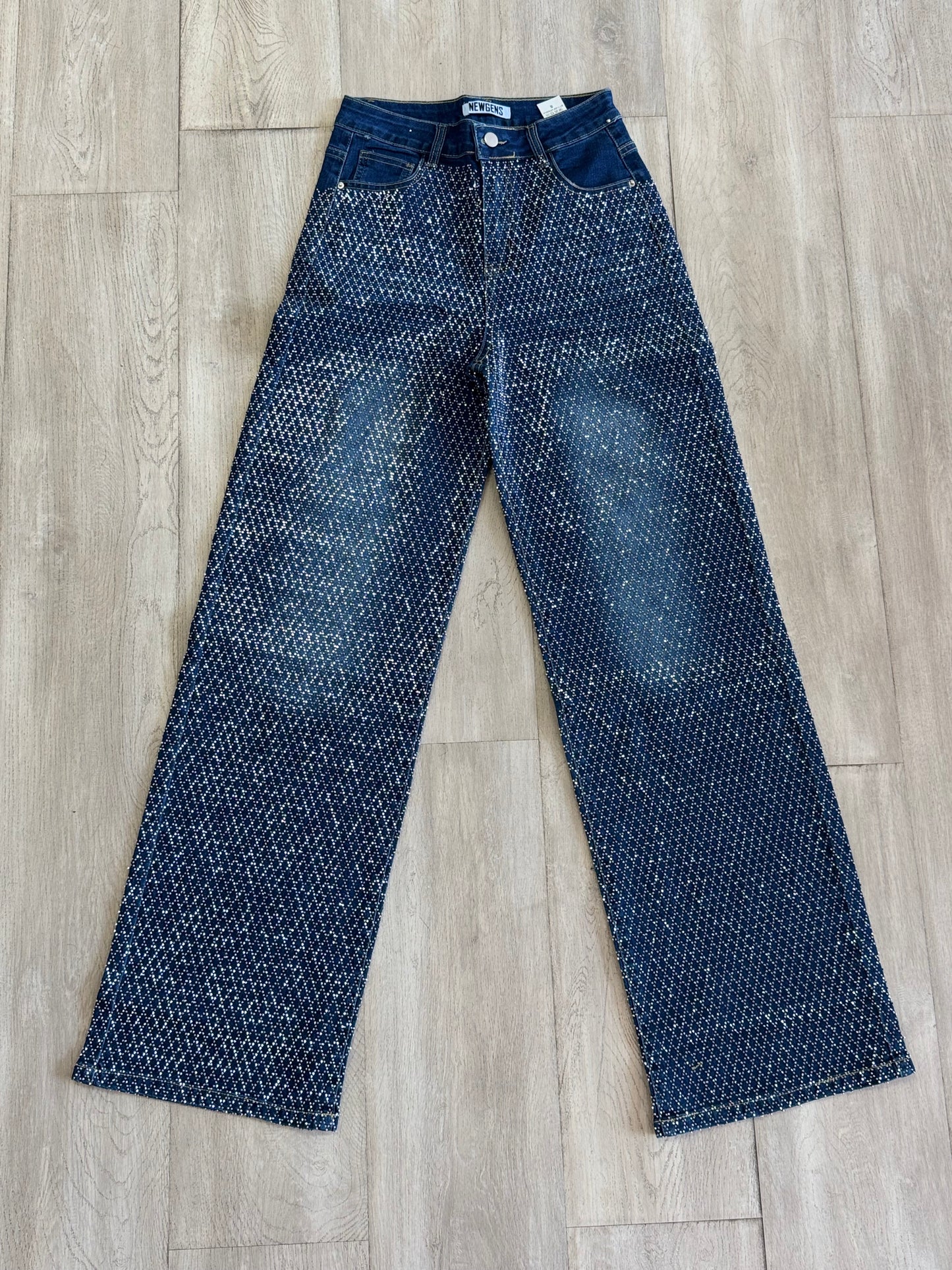 “Iced Out Denim Drip” Jeans