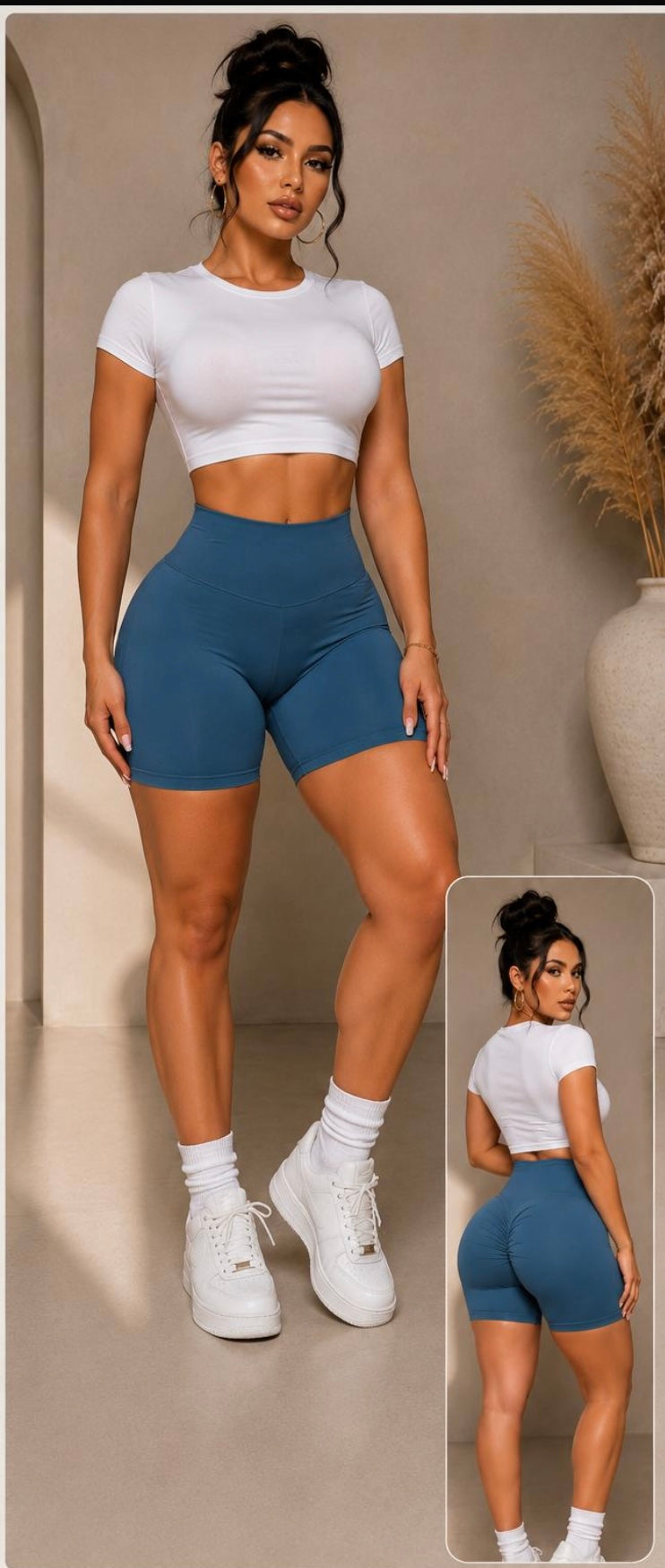 “Curve Control” Scrunch Biker Shorts