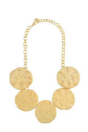 “Bold Coin” Statement Necklace