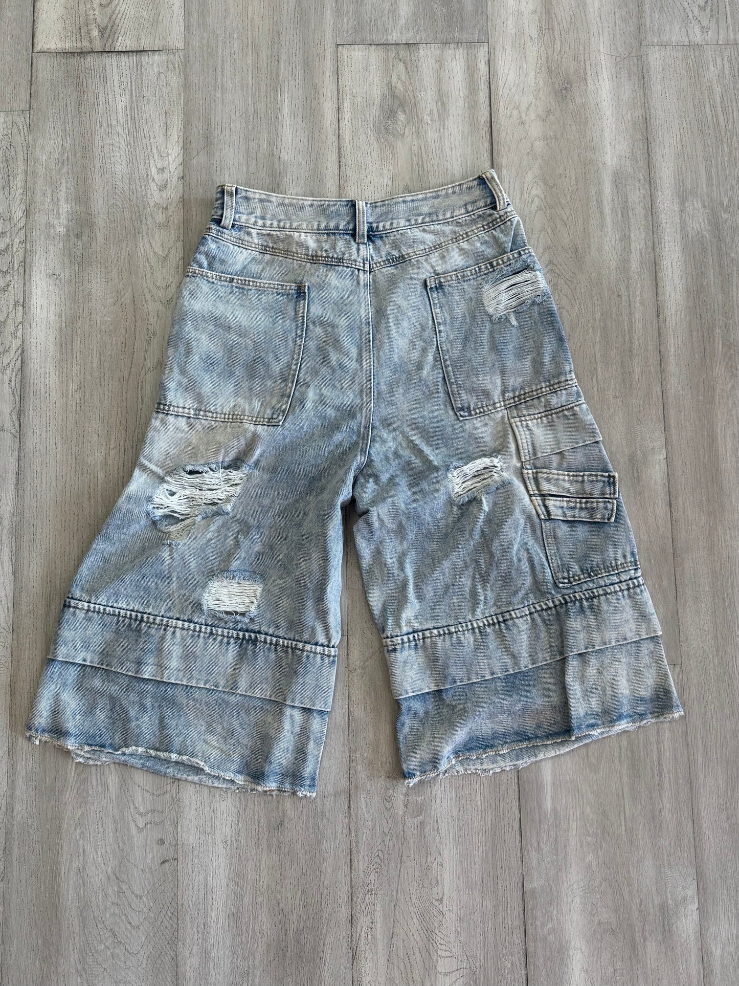 “Cut Twice” Denim Shorts