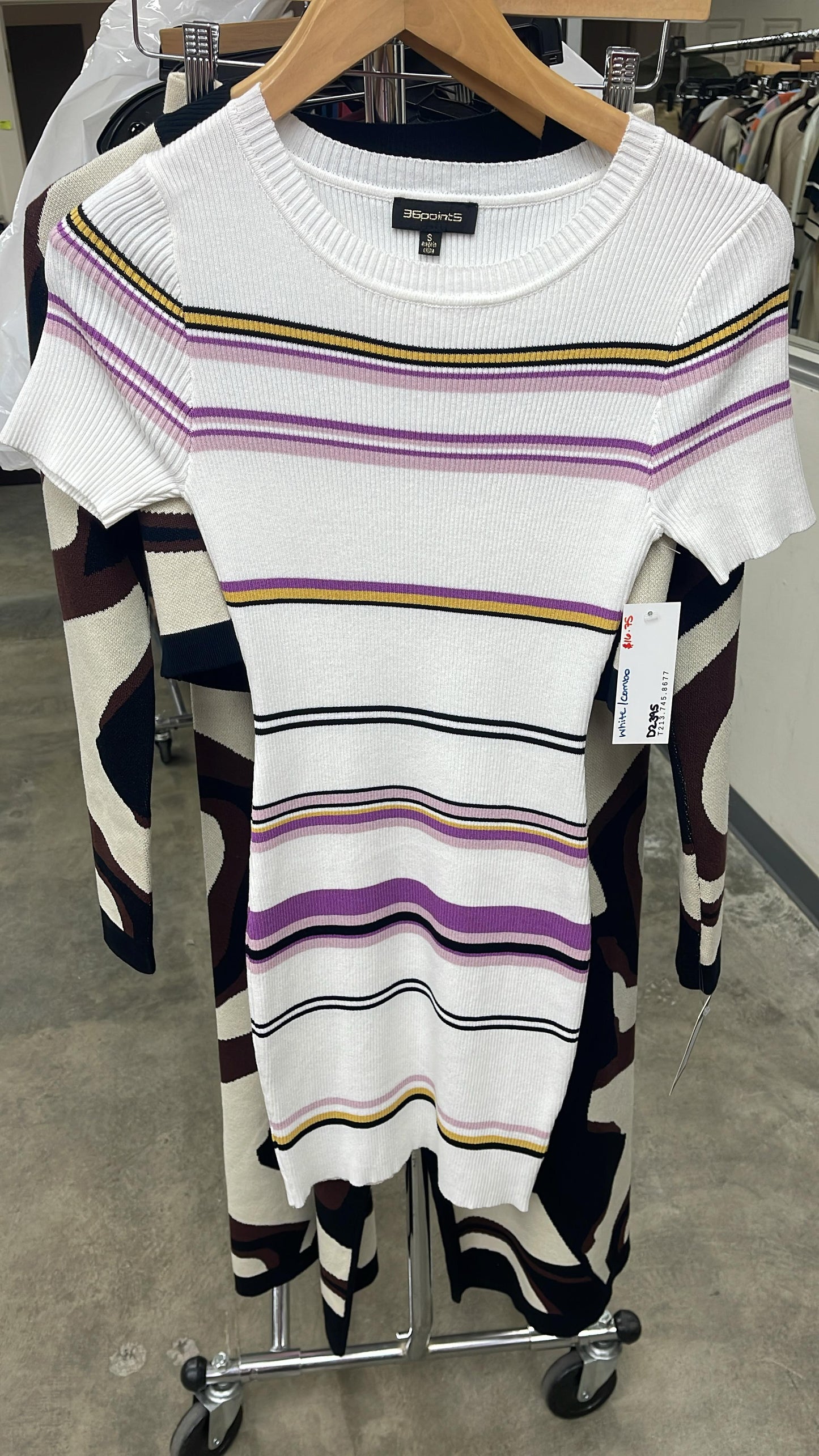 “Pretty Lines” Ribbed Mini Dress