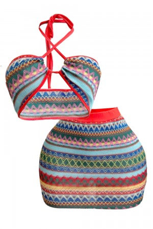 “Island Heat” Skirt Set