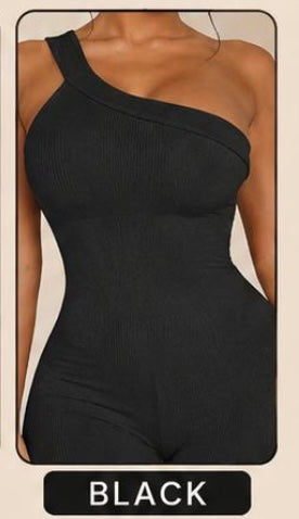 “Sculpt & Slay” One-Shoulder Jumpsuit