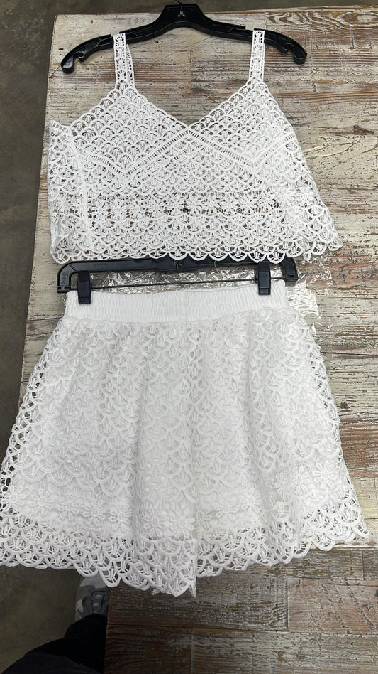 “Soft Escape” Lace Short Set