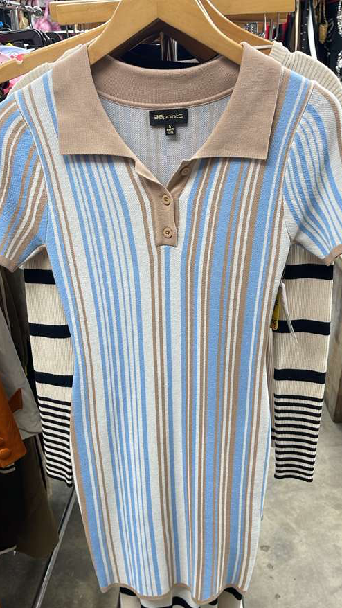“Soft Life” Stripe Mini Dress
