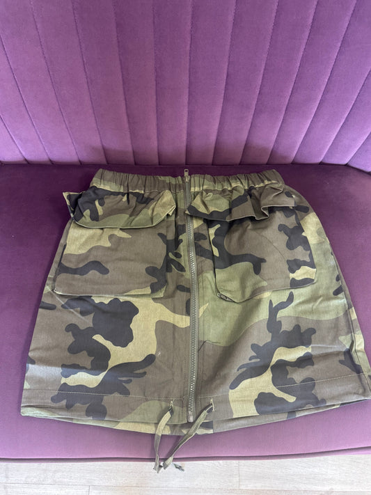 “Mission Chic” Cargo Mini Skirt