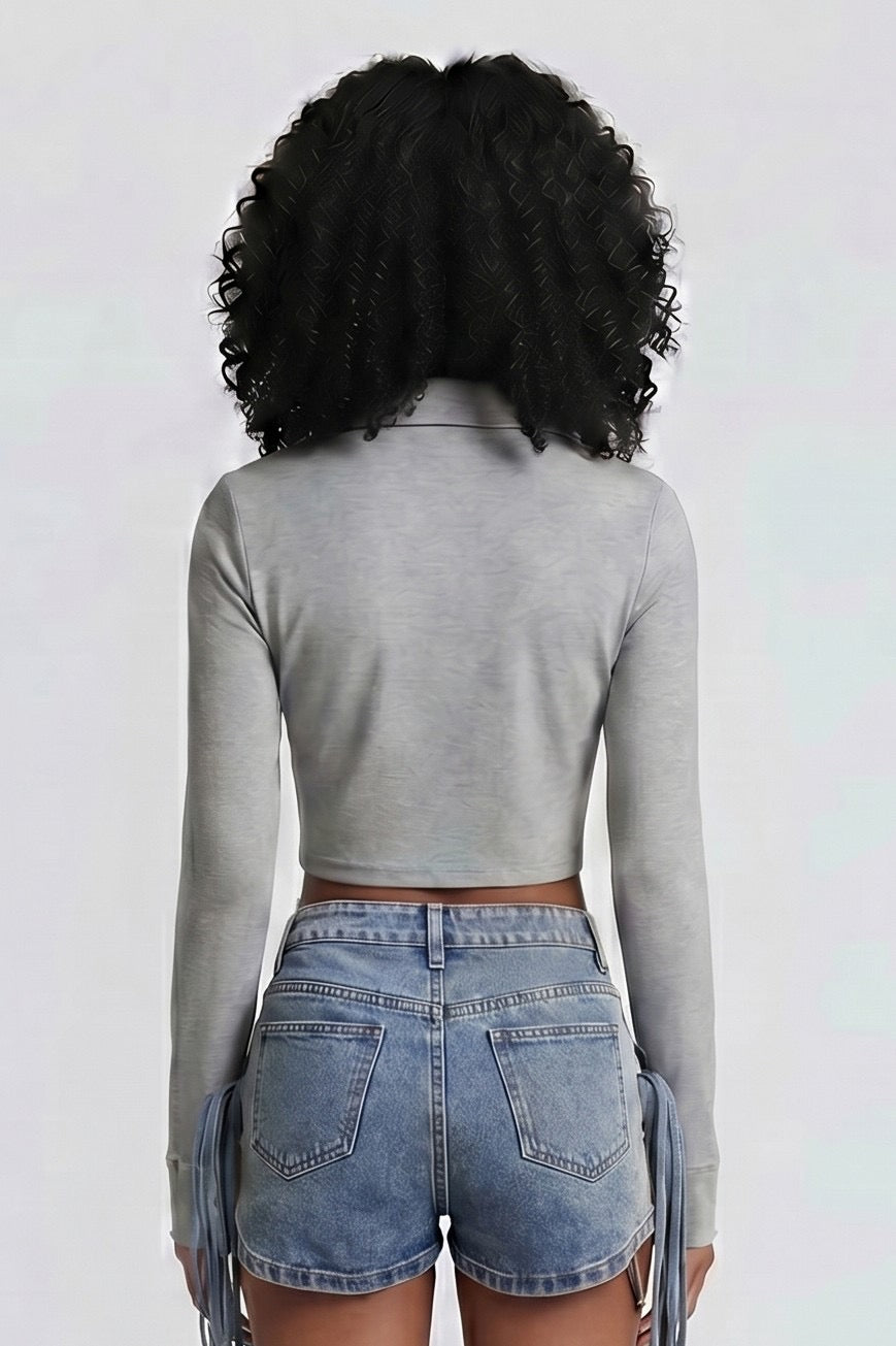 “Silver Lining” Cowl Neck Top