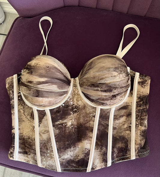 Luxe Aura Mesh Bustier Top
