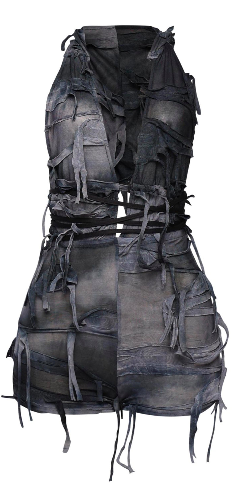 “Tattered Temptation” Romper