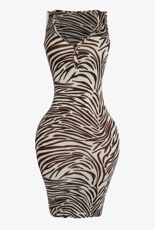 “Wild Cocoa” Bodycon Dress