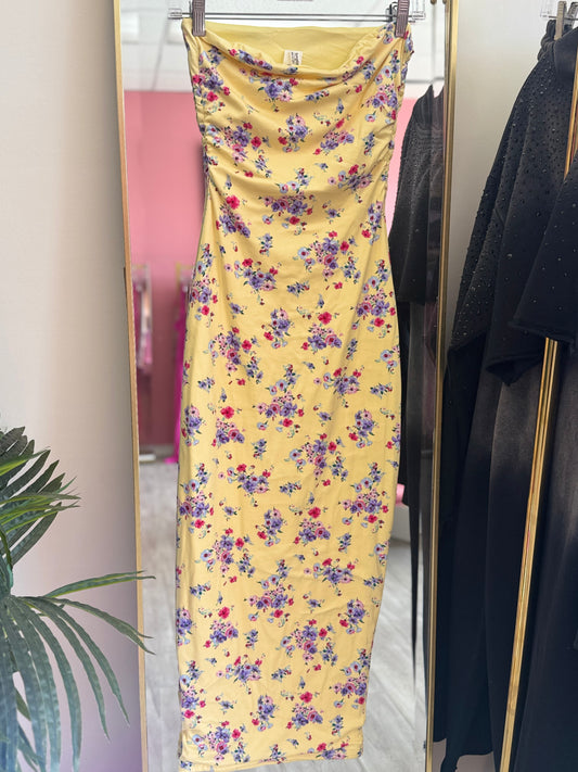 “Buttercup Bloom” Midi Dress