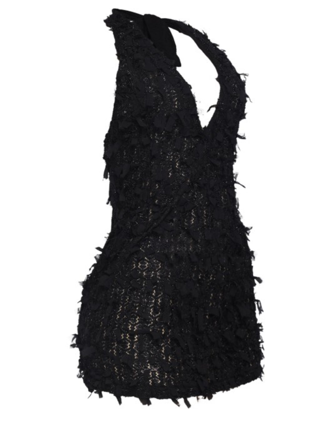 “Midnight Temptation” Halter Mini Dress