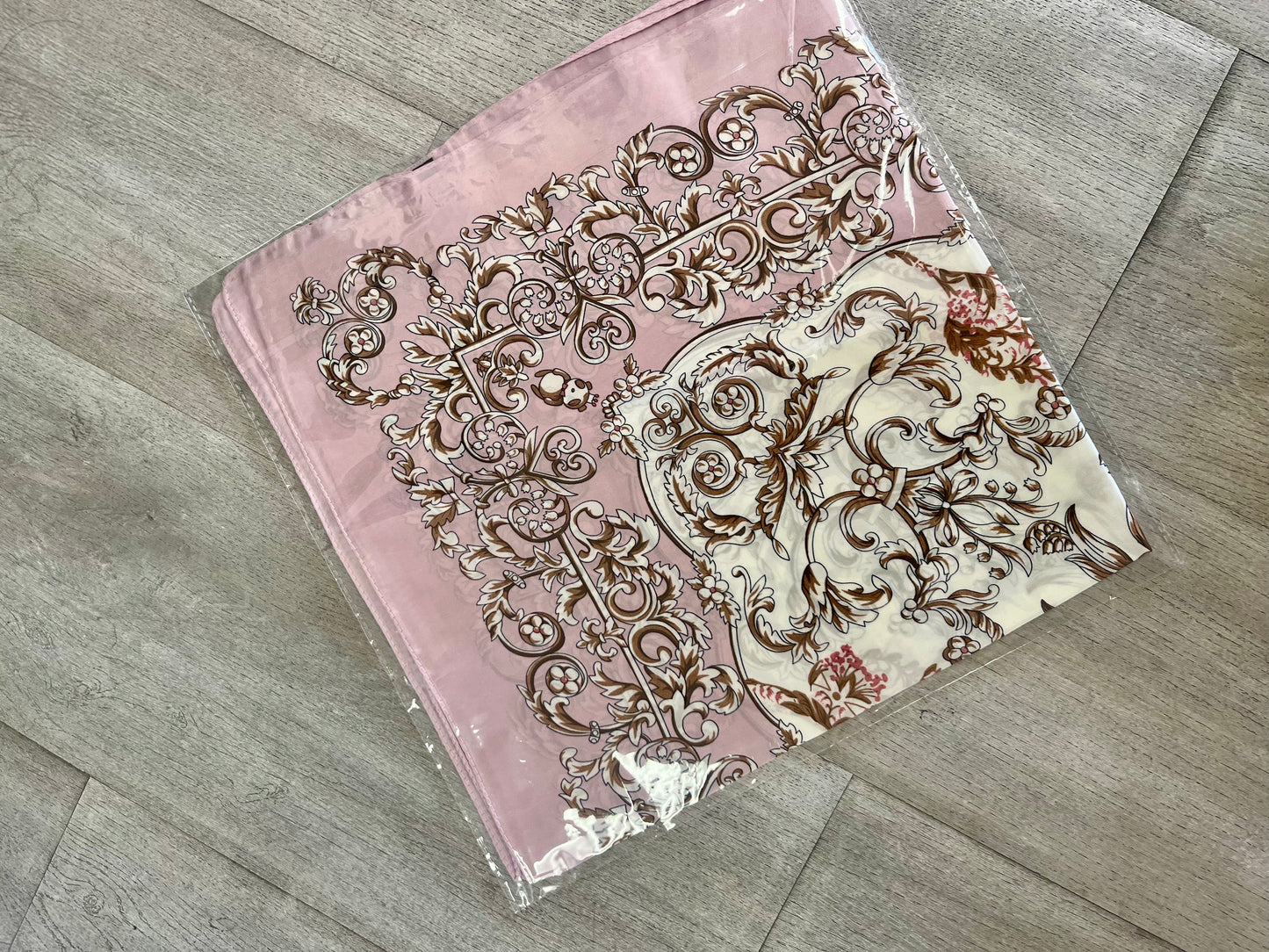“Blush Baroque” Elegance Scarf