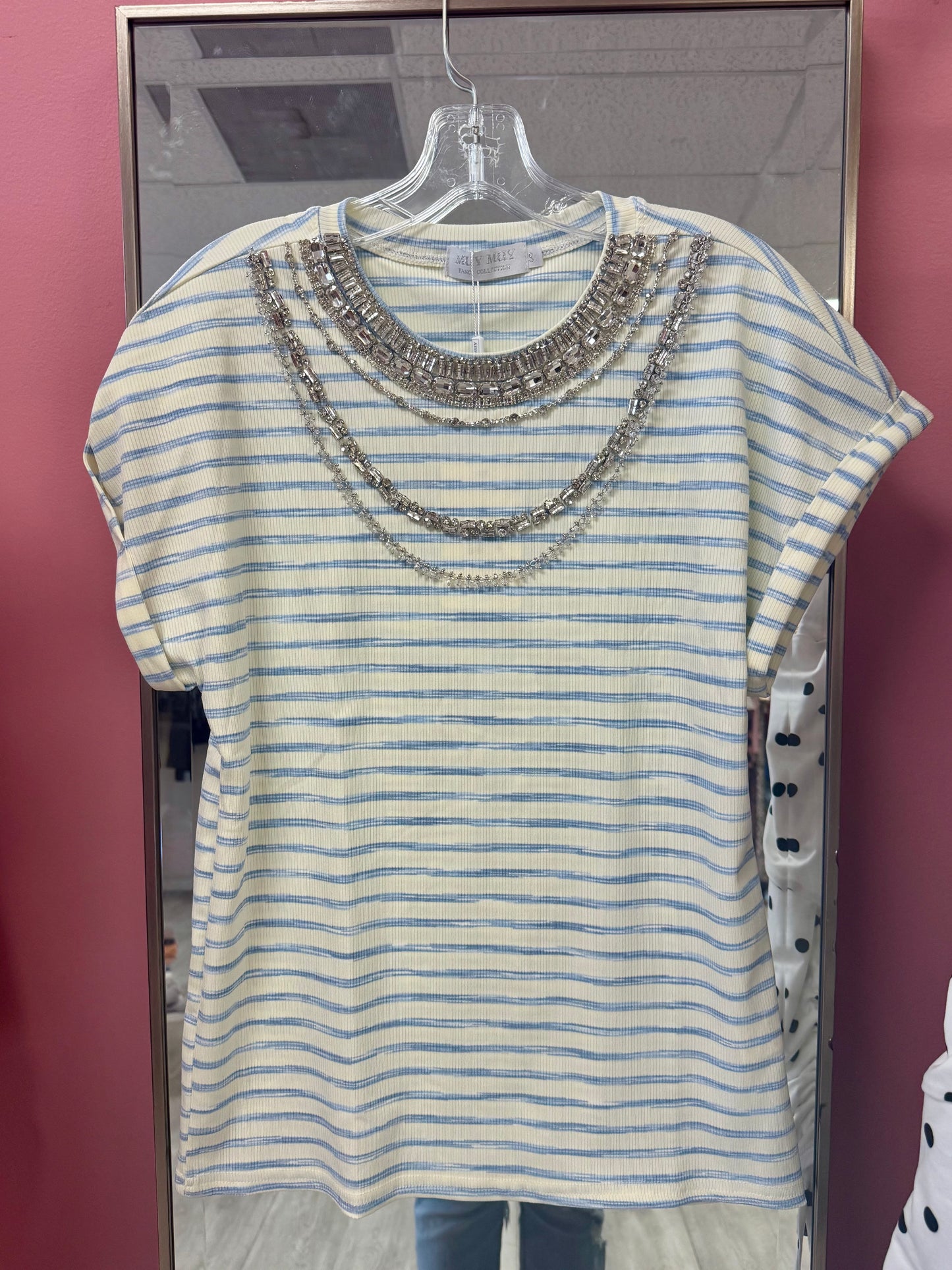 “Glam Stripe Muse” Top