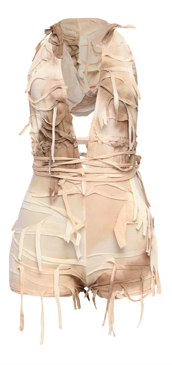 “Tattered Temptation” Romper