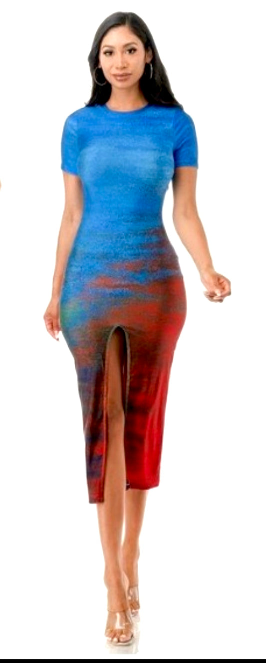“Desert Sunset” Midi Dress
