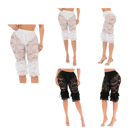 “Soft Seduction” Lace Capris