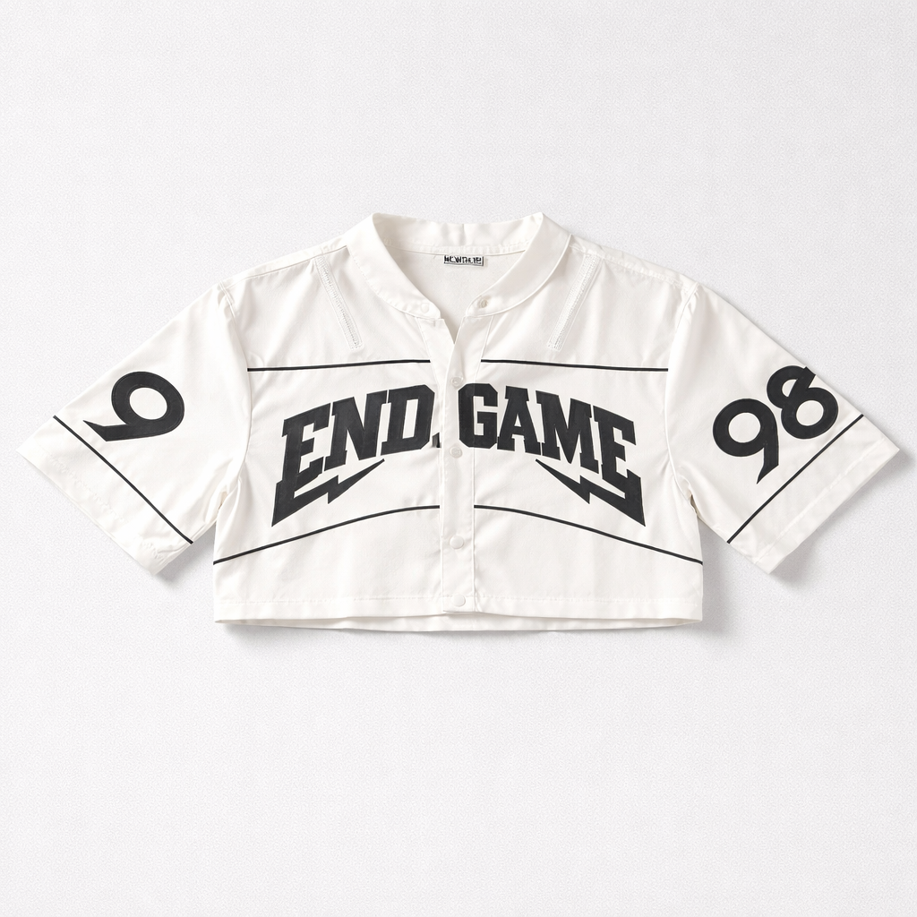 “End Game” Cropped Moto Jacket