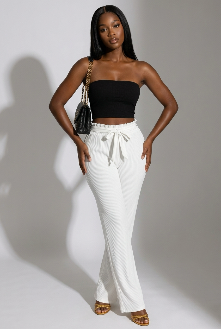 “Coastal Rich” Wide Leg Pants