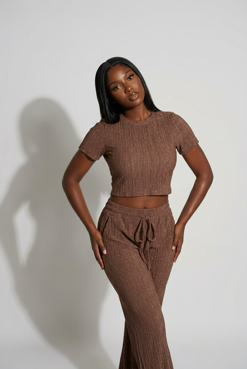 “Cocoa Glow” Pant Set