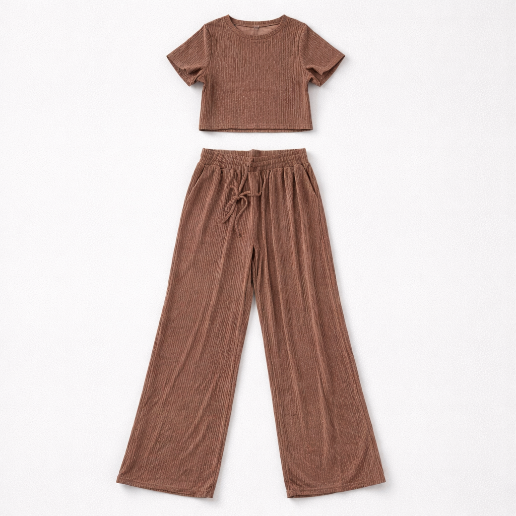 “Cocoa Glow” Pant Set