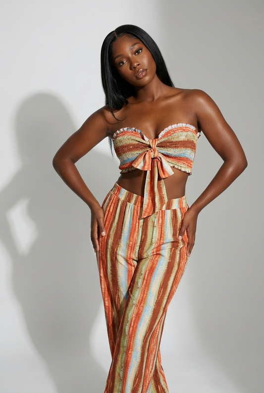 “Desert Mirage” Smocked Pant Set