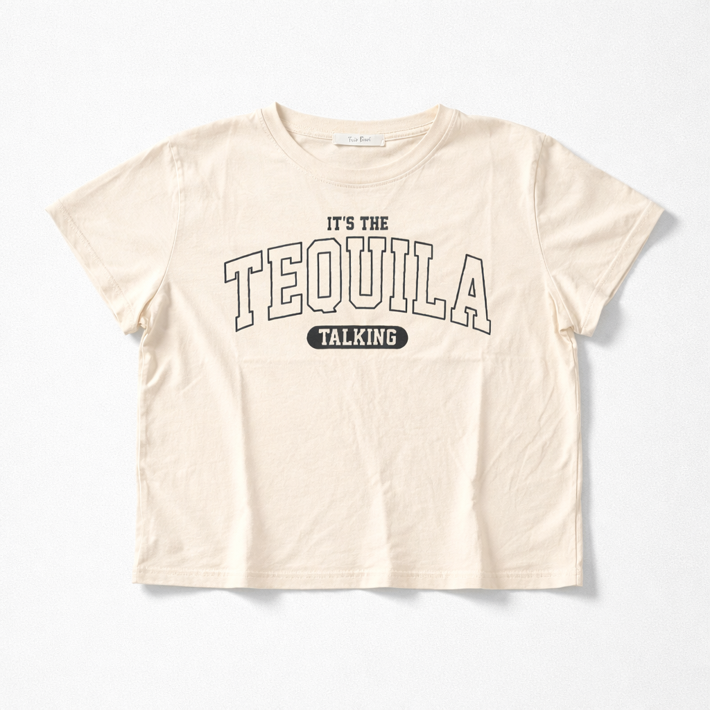 “Tequila Talkin’” Crop Tee