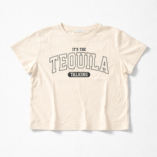 “Tequila Talkin’” Crop Tee