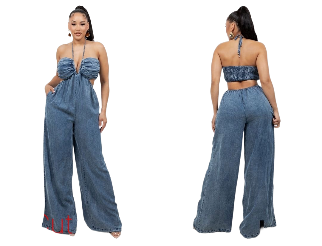 “Bronzed Beauty” Halter Jumpsuit
