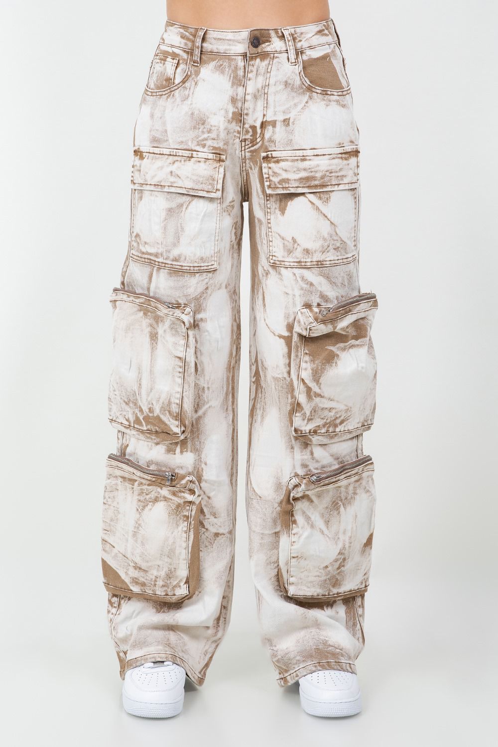 “Mocha Mirage” Cargo Jeans