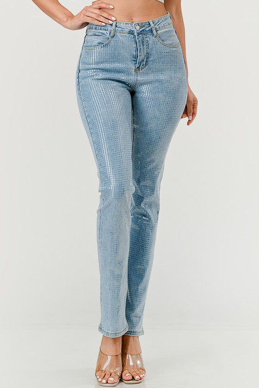 “Diamond Gloss” Straight Jeans 💎