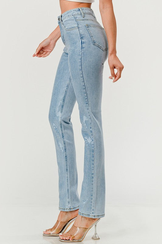 “Diamond Gloss” Straight Jeans 💎