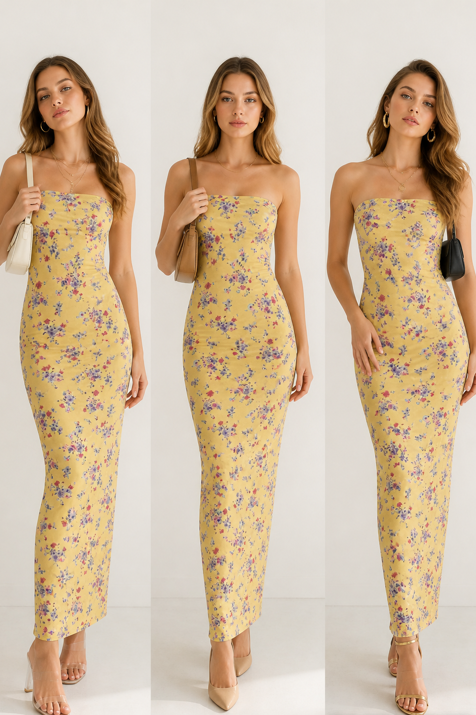 “Buttercup Bloom” Midi Dress